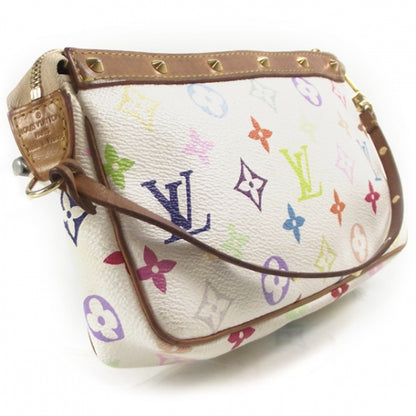 Louis Vuitton Monogram Multicolor Pochette Accessories White 3 of 9
