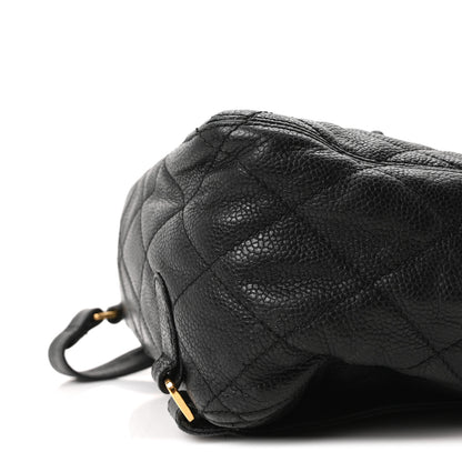 Chanel Caviar Quilted Drawstring Backpack Black 9 of 9