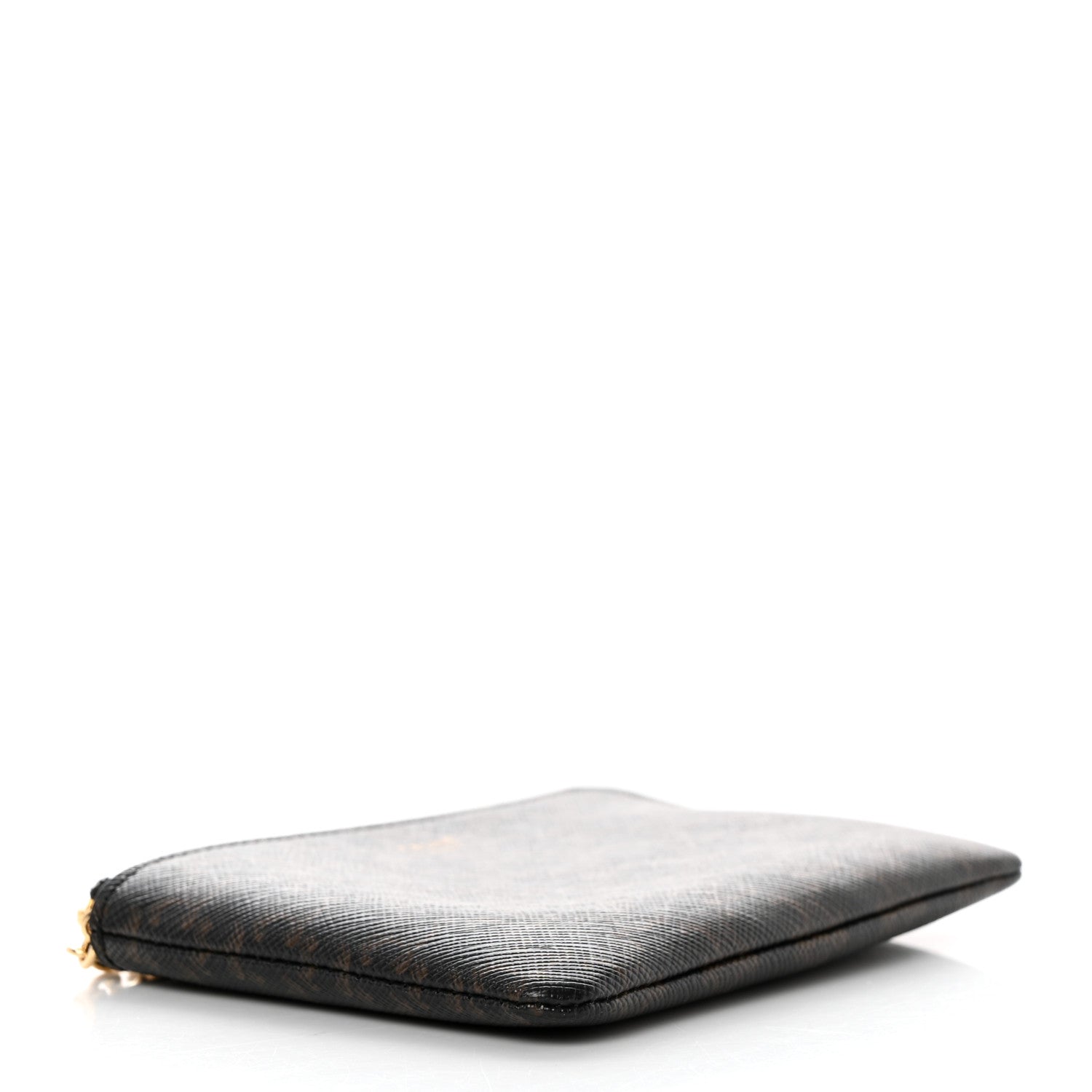 Celine Triomphe Canvas Zipped Coin Purse Black 4 of 6