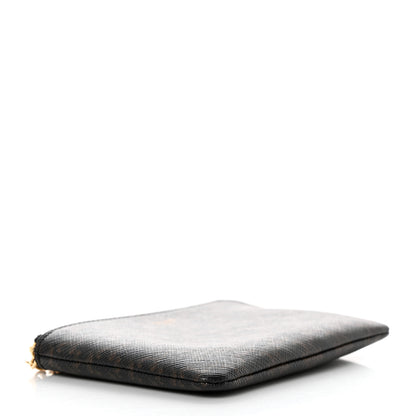 Celine Triomphe Canvas Zipped Coin Purse Black 4 of 6