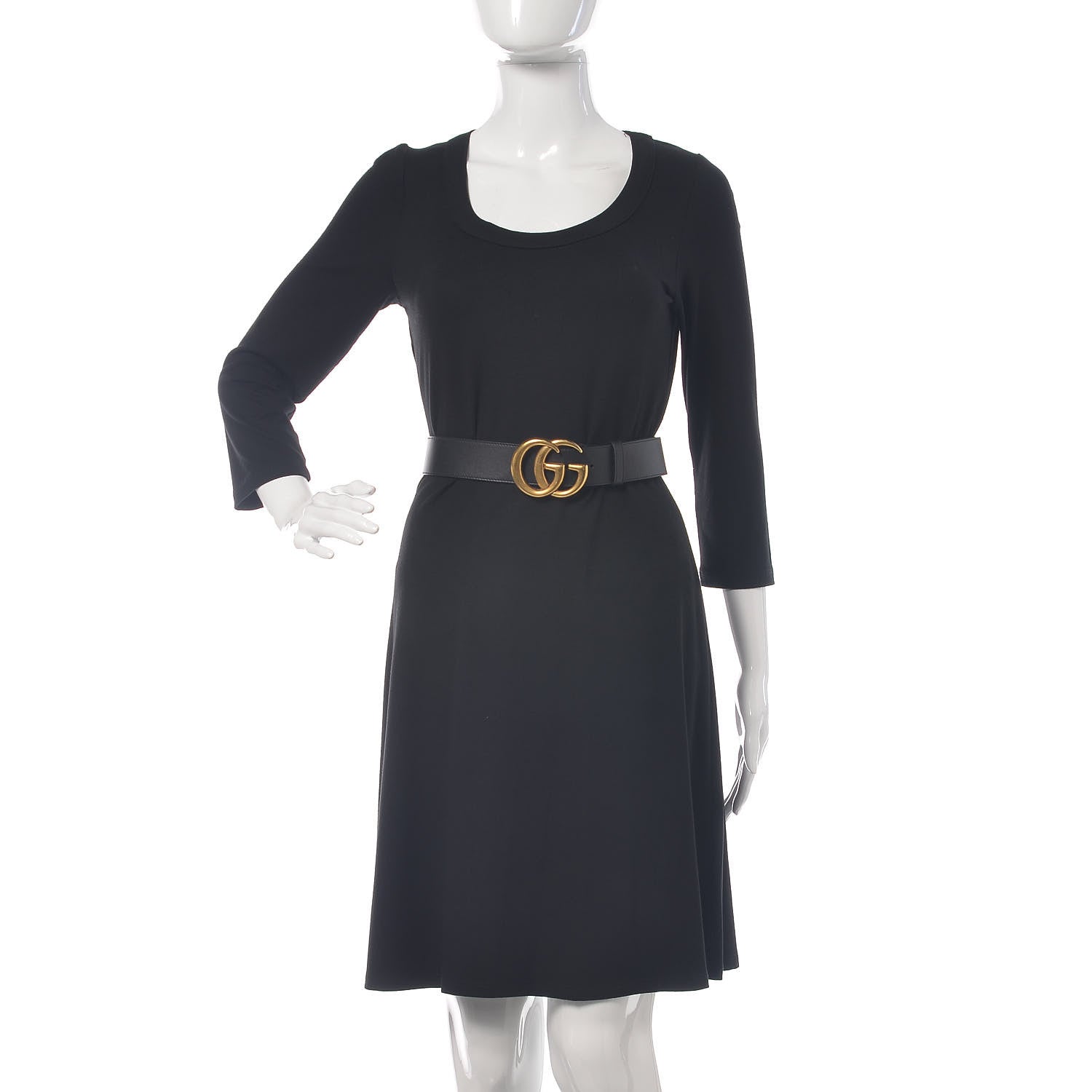 Gucci Calfskin Double G 40mm Belt 85 34 Black 2 of 7
