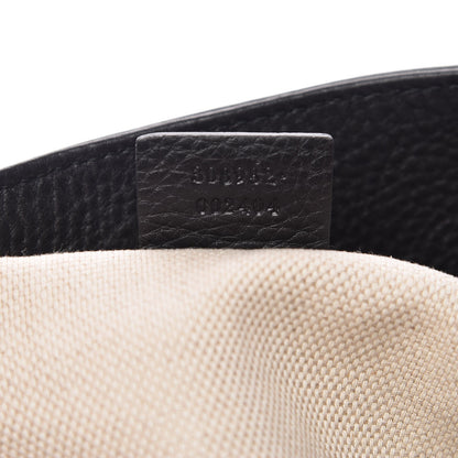 Gucci Pebbled Calfskin Medium Soho Chain Shoulder Bag Black 7 of 8