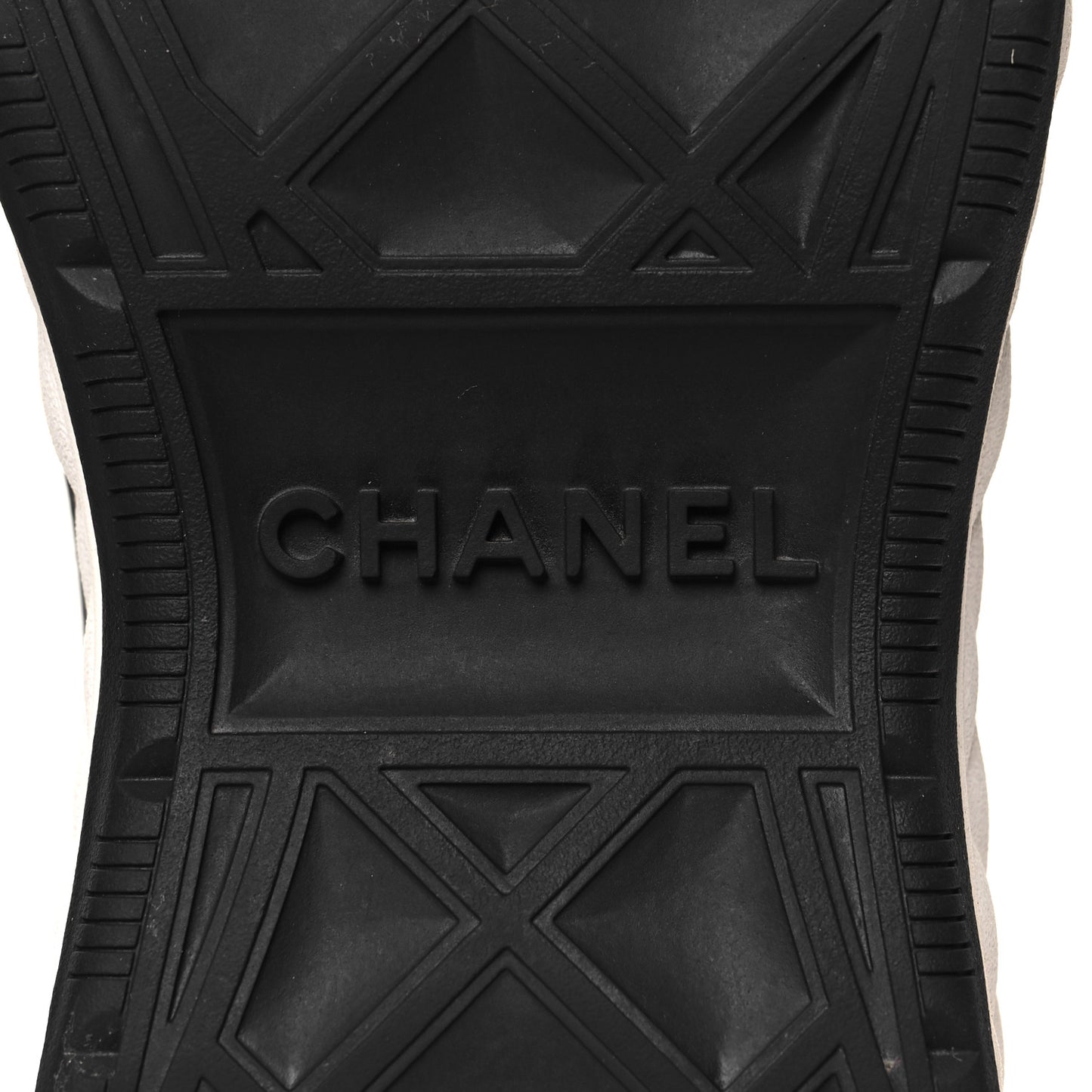 Velvet Calfskin Mixed Fibers CC Sneakers 38 Black