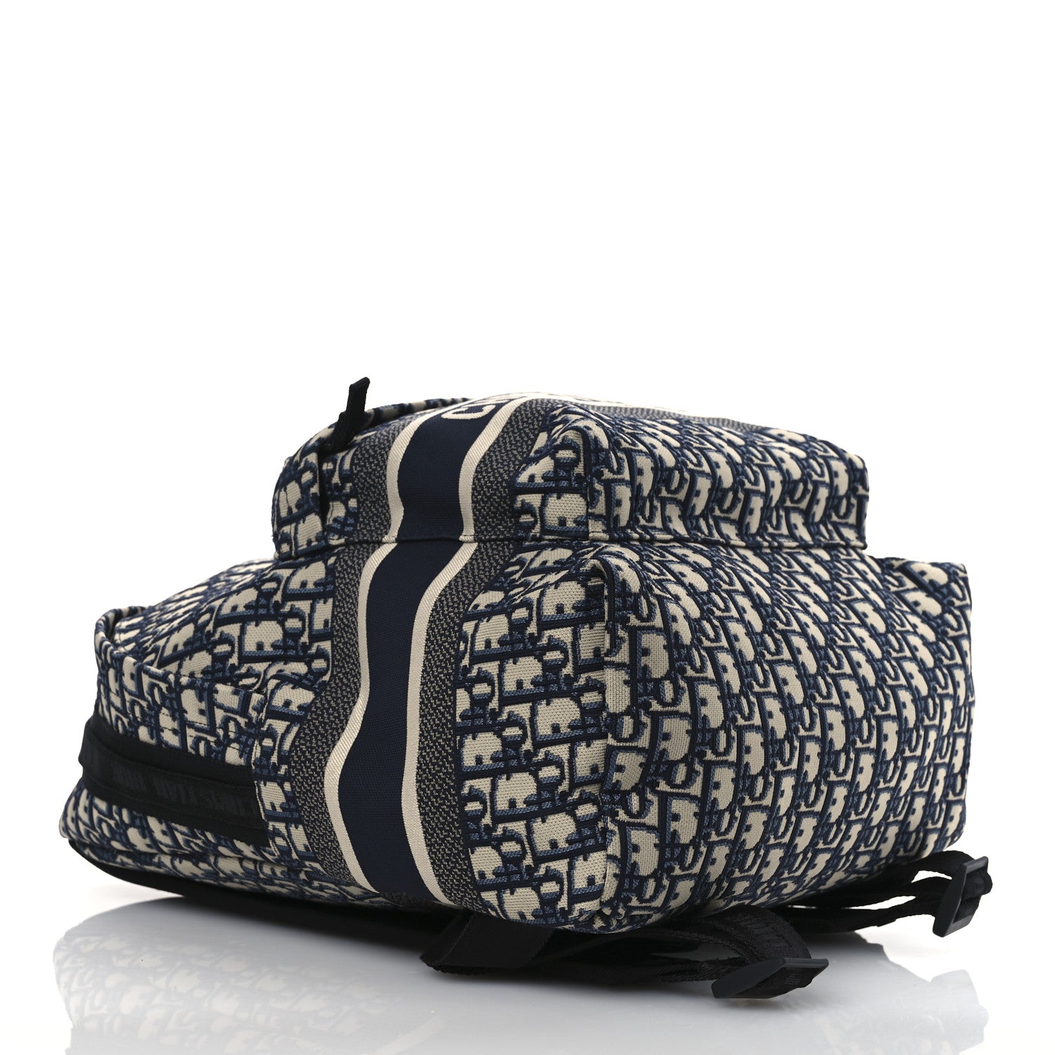 Christian Dior Oblique Diortravel Backpack Blue 4 of 10