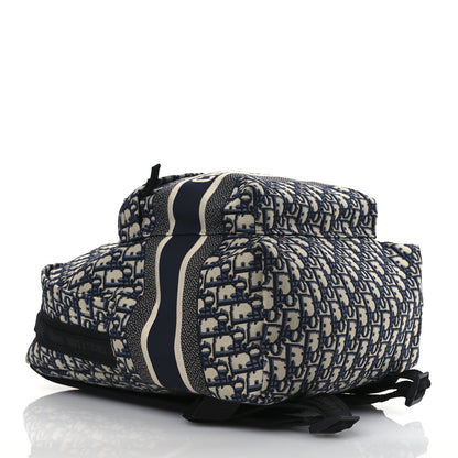 Christian Dior Oblique Diortravel Backpack Blue 4 of 10
