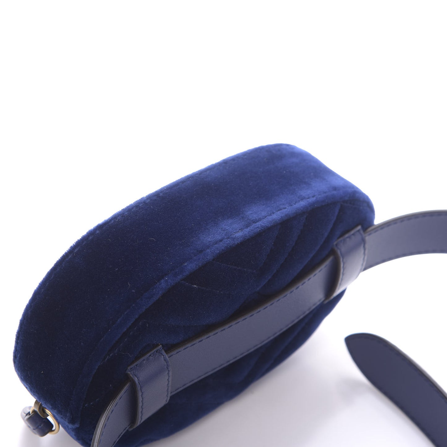 Velvet Matelasse GG Marmont Belt Bag 85 34 Cobalt Blue