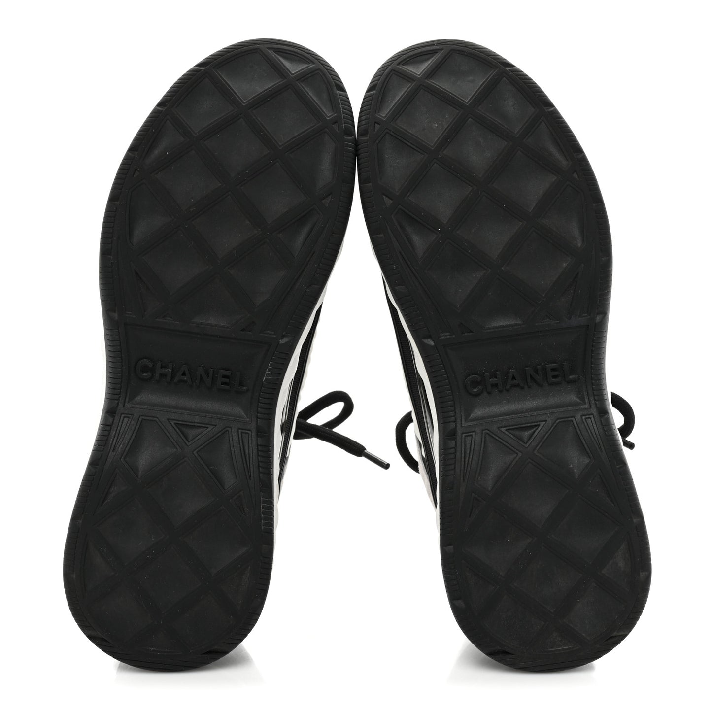 Suede Calfskin Mixed Fibers CC Sneakers 36.5 White Black