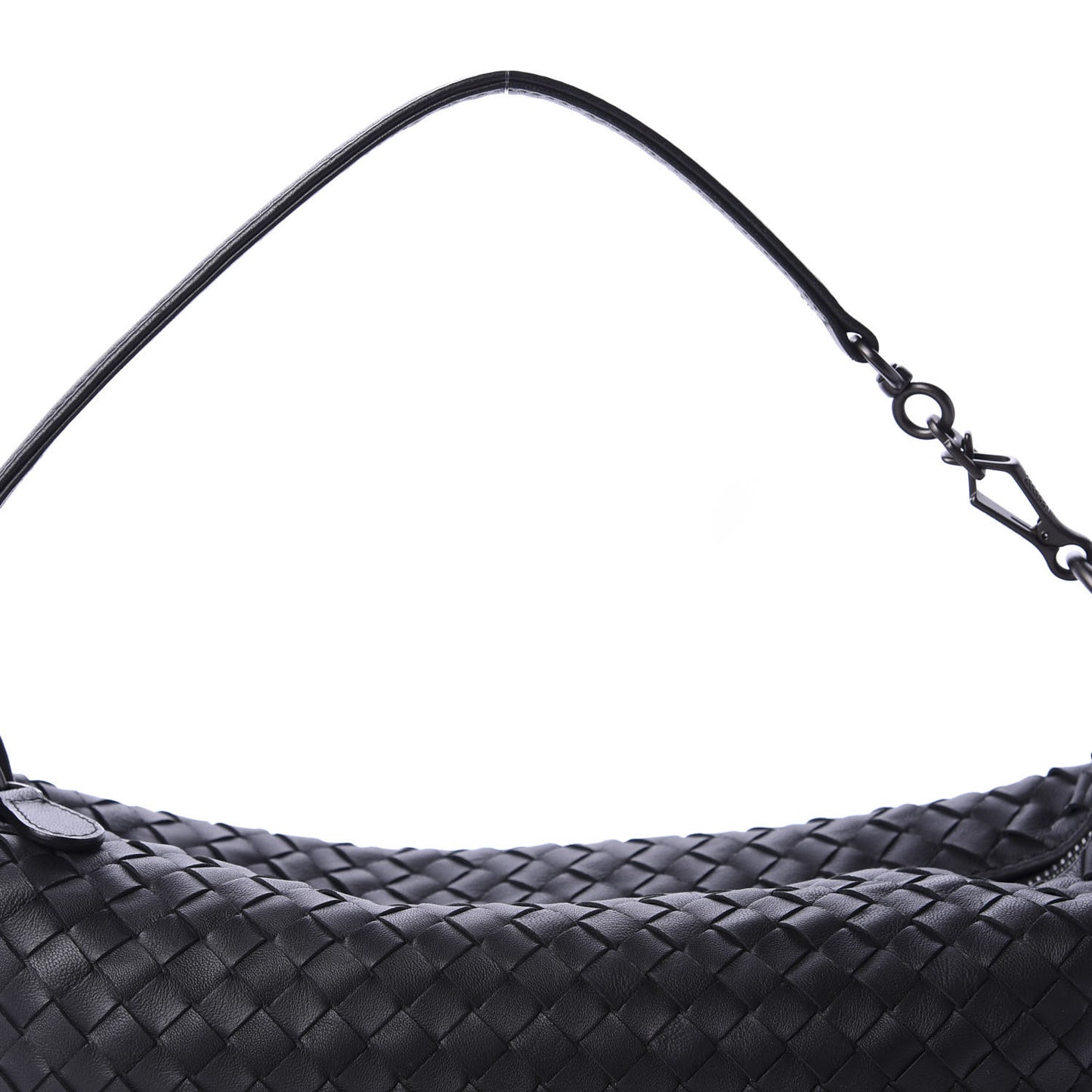 Nappa Intrecciato Small Shoulder Bag Black