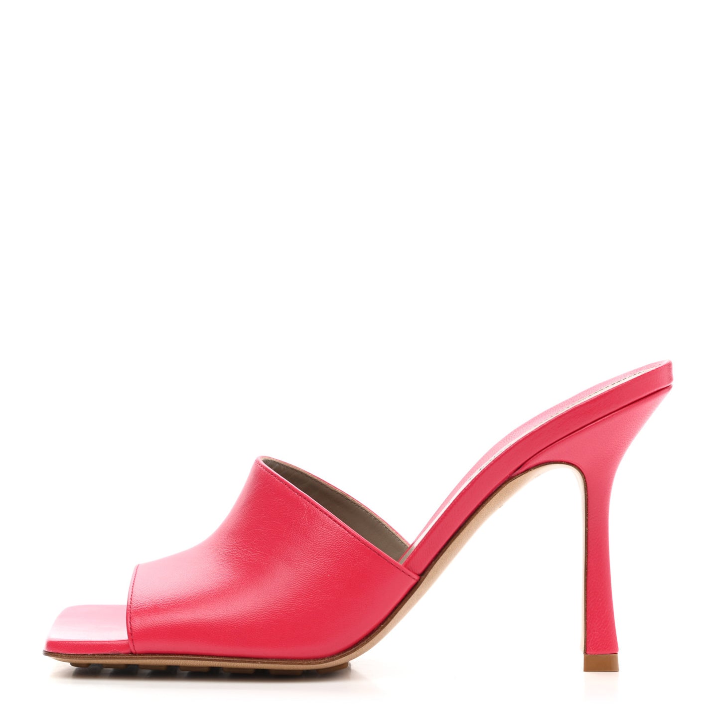 Lambskin Stretch Mule Sandals 38 Lollipop
