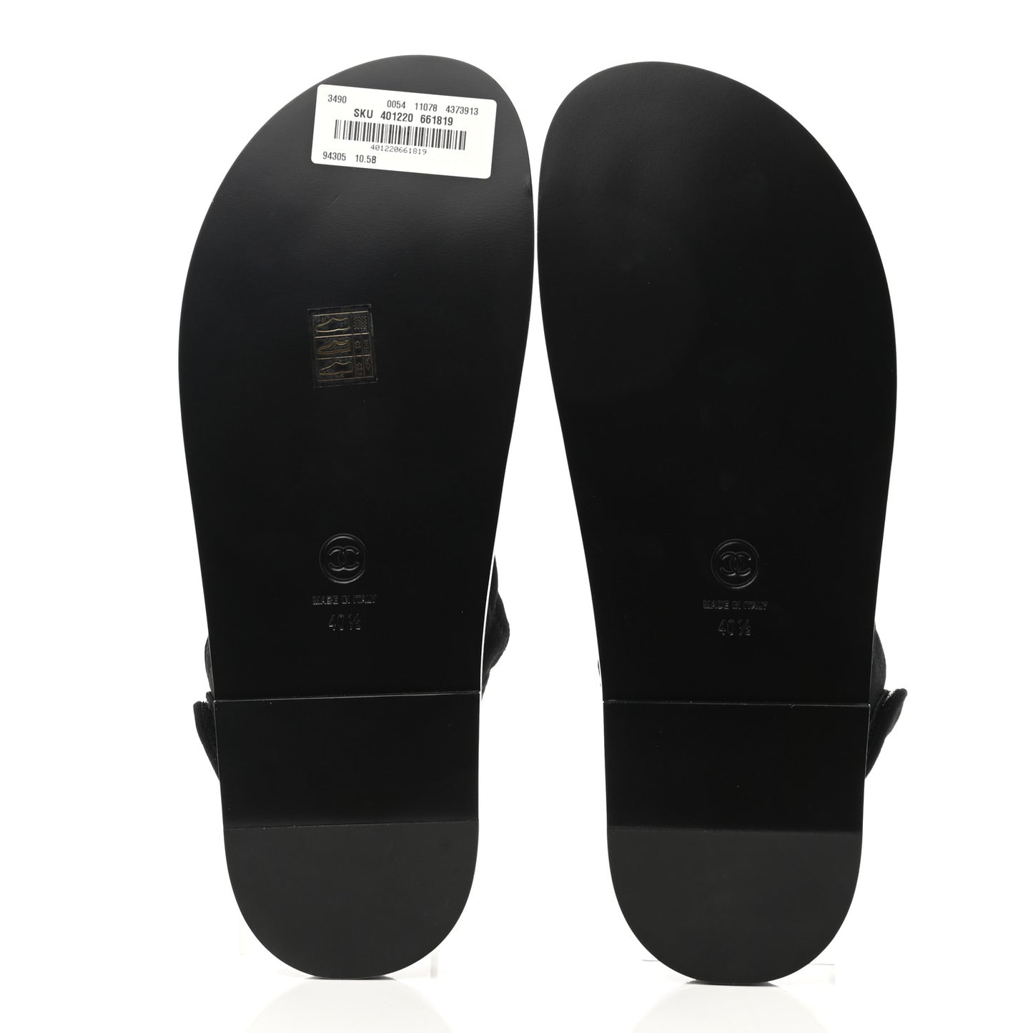 Mixed Fibers Velcro Dad Sandals 40.5 Black