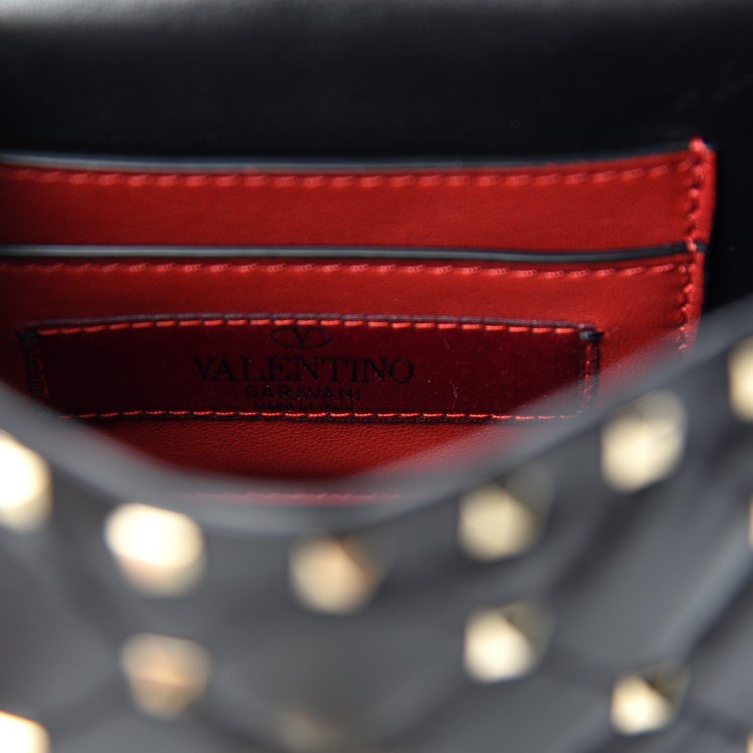 Valentino Garavani Nappa Micro Rockstud Spike Shoulder Bag Black 8 of 9