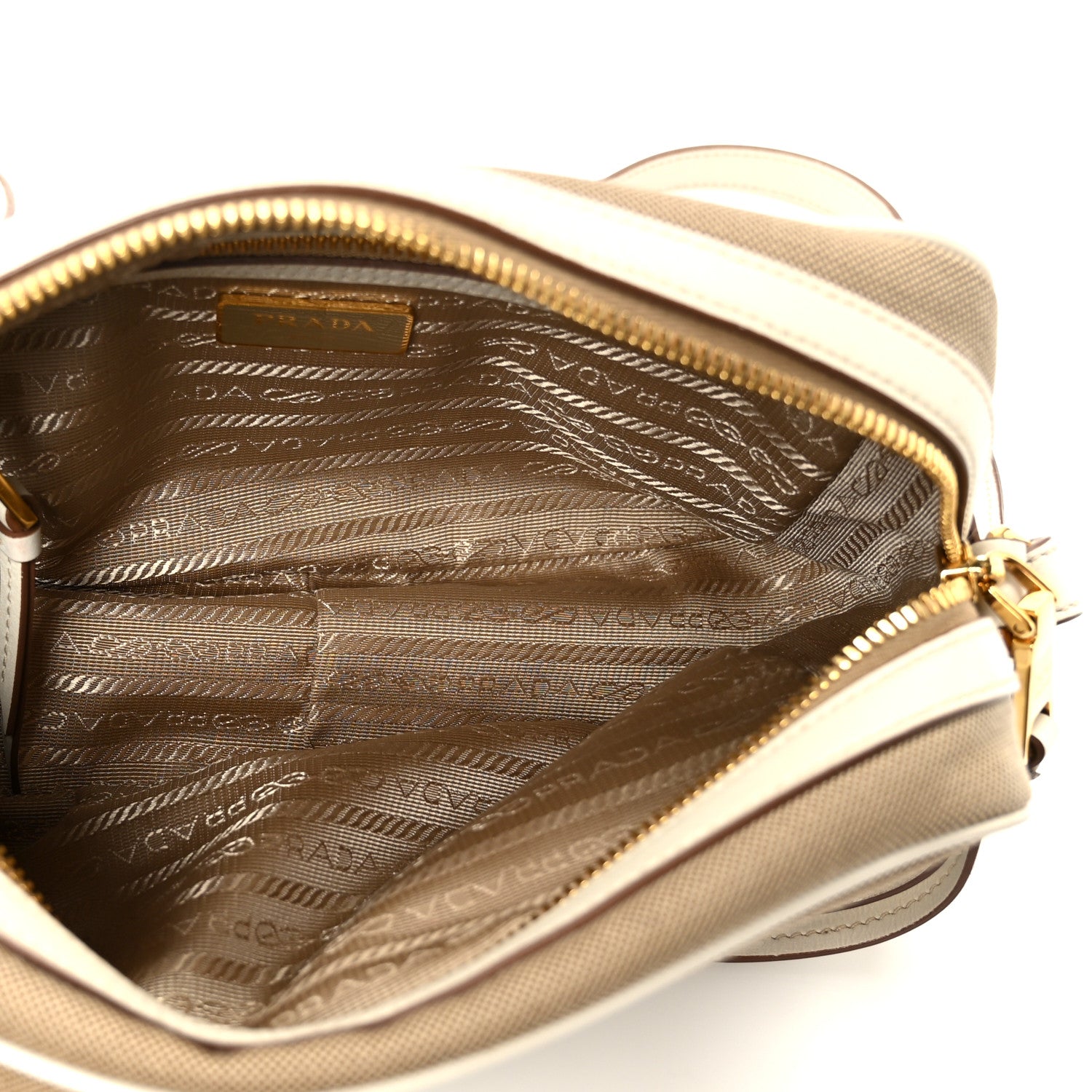 Prada Jacquard Logo Camera Bag Corda Talco 5 of 11