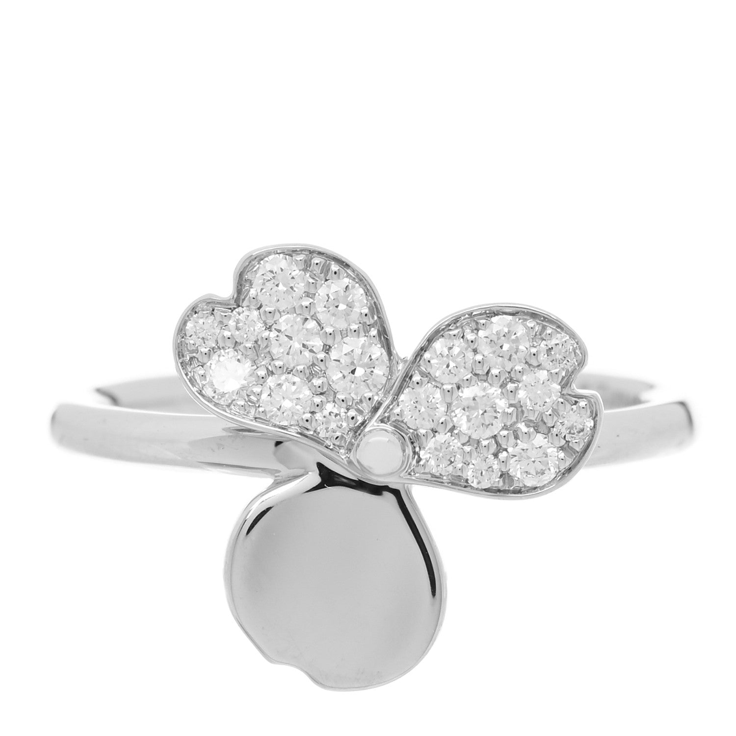 Tiffany Platinum Diamond Paper Flowers Ring 49 5 1 of 5