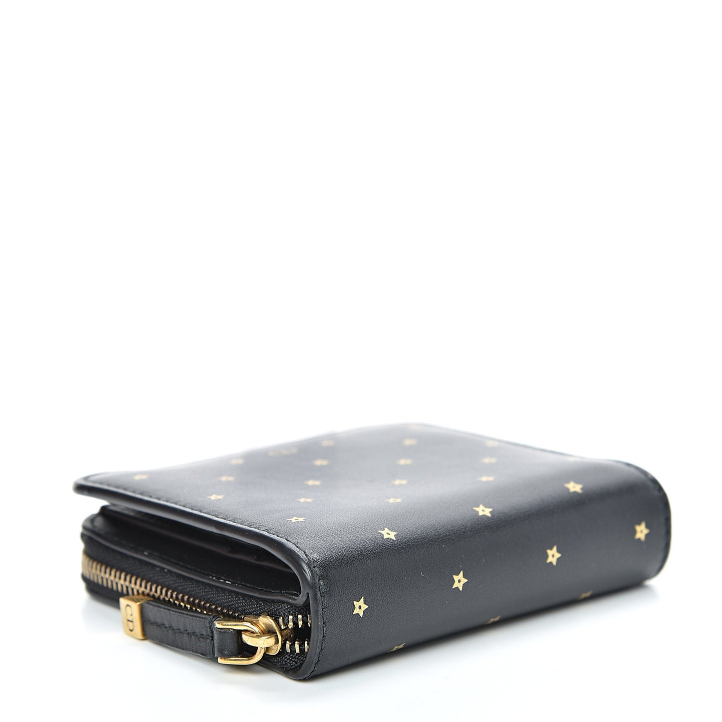 Calfskin Stars Voyageur French Wallet Black