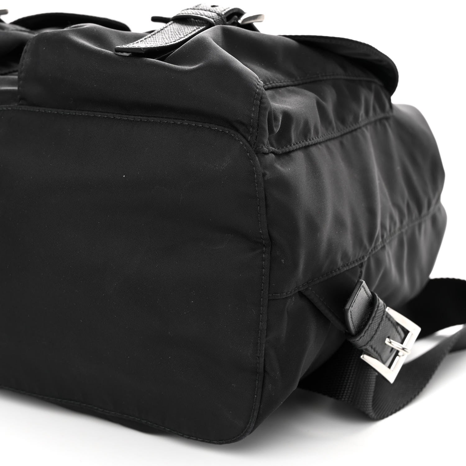 Prada Re-Nylon Saffiano Medium Backpack Black 9 of 9