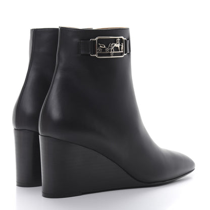 Hermes Calfskin Andrene Ankle Boots 39 Black 4 of 8