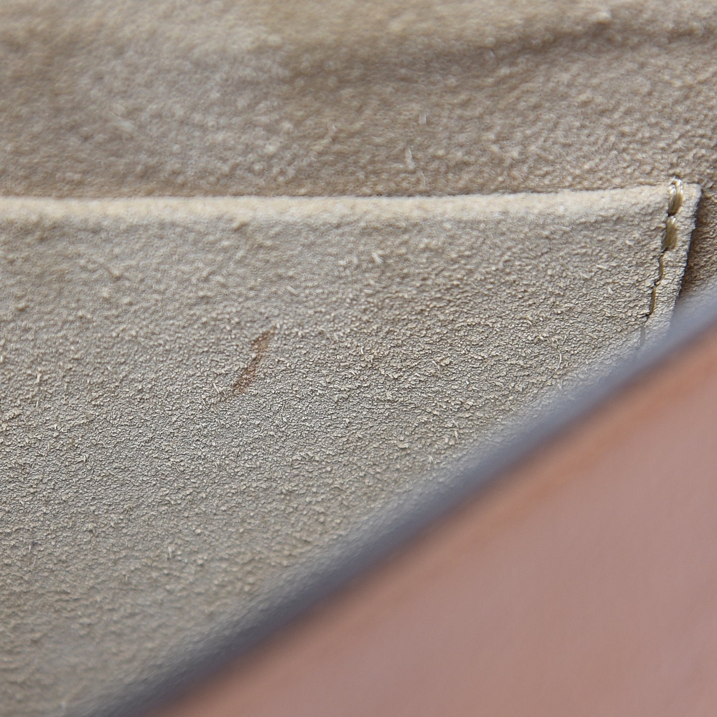 Calfskin Suede Medium Nile Bracelet Bag Caramel