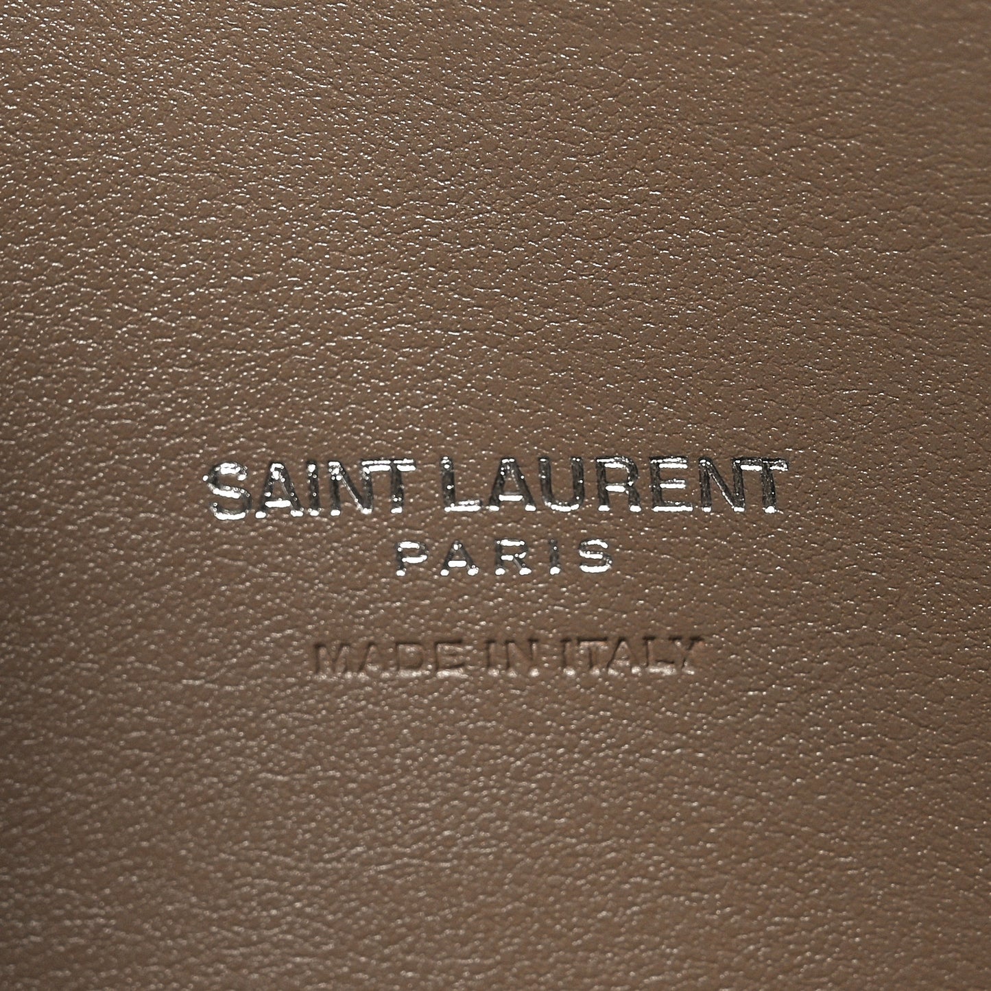 Grained Calfskin Topstich Baby Sac De Jour Taupe