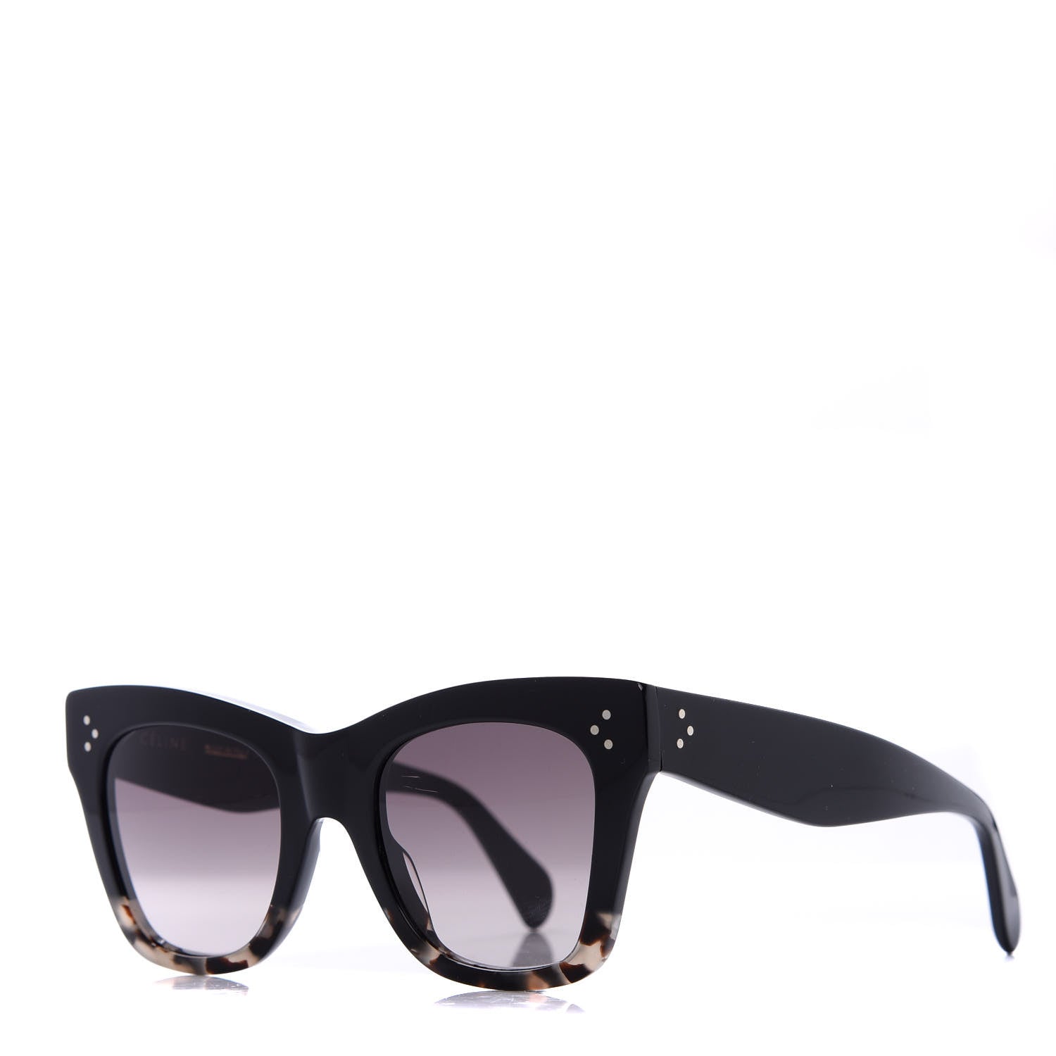 Celine Acetate Cat Eye Sunglasses CL40004I Havana Black 1 of 7