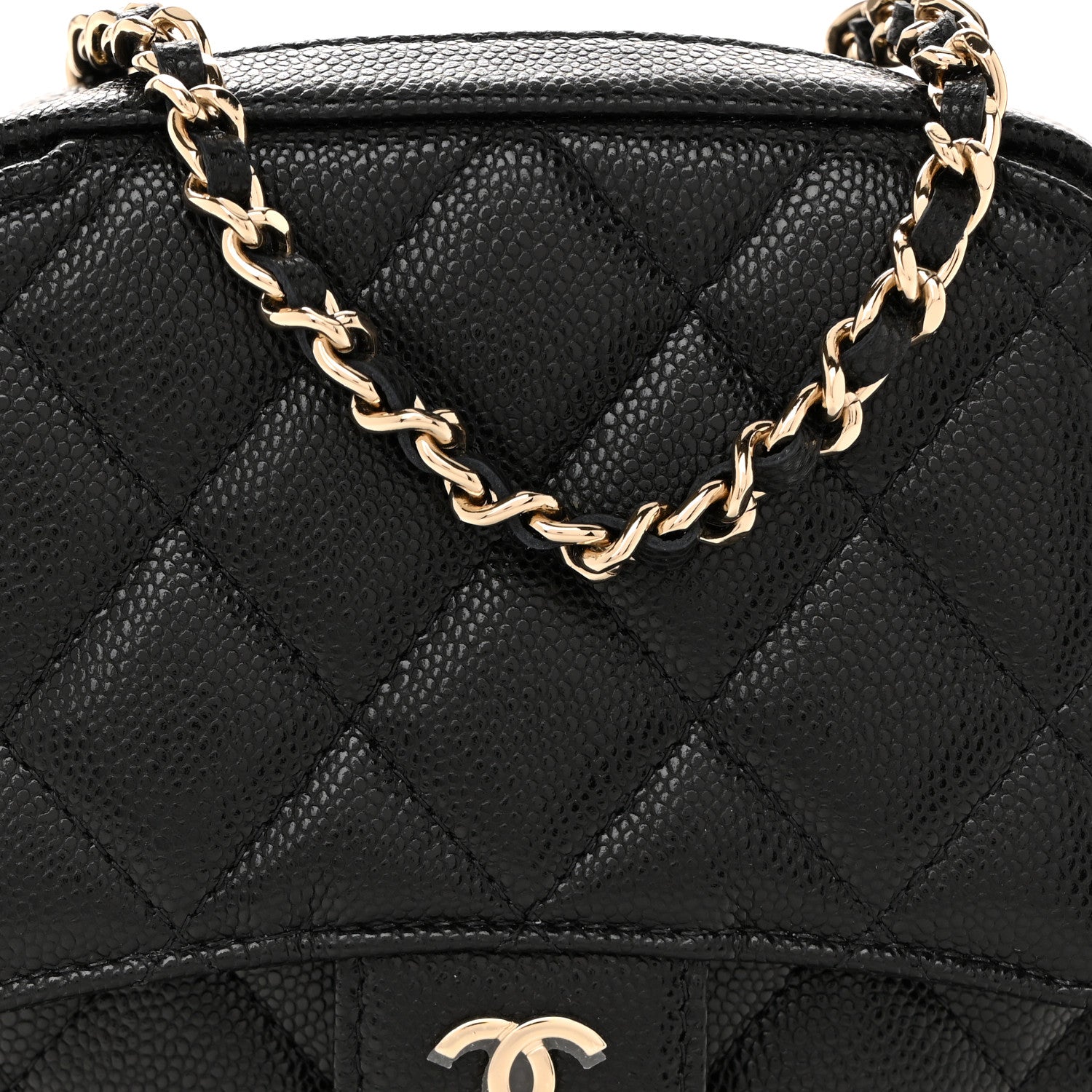 Chanel Caviar Quilted Vertical Flap With Chain Black 8 of 12