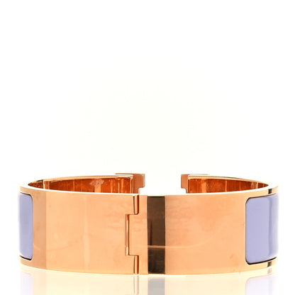 Hermes Enamel Wide Clic Clac H Bracelet PM Parme 3 of 6