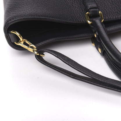 Versace Cervo Embossed Vitello Medusa Tote Black 14 of 15