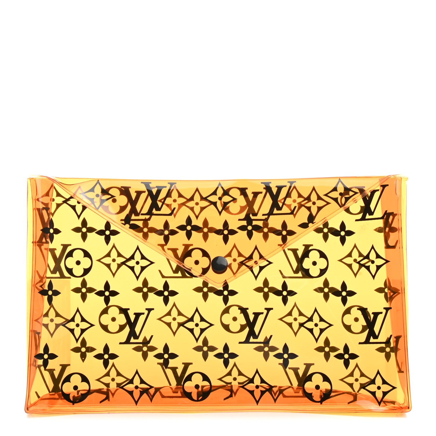 Louis Vuitton PVC Monogram Printed Envelope Pouch Orange 1 of 5