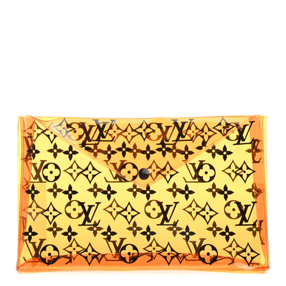 Louis Vuitton PVC Monogram Printed Envelope Pouch Orange 1 of 5