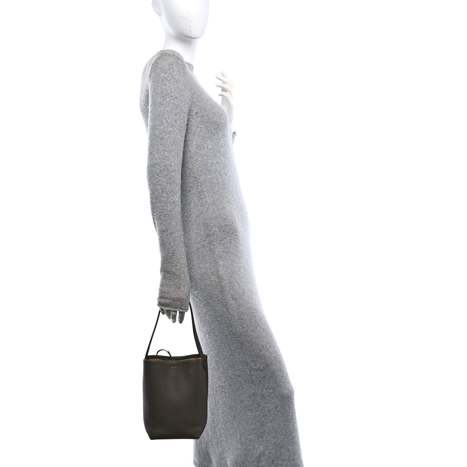 The Row Grained Calfskin Small N/S Park Tote Elephant 2 of 9