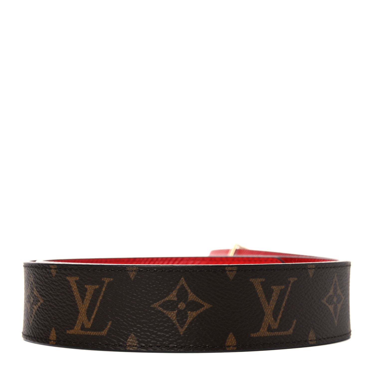 Louis Vuitton Monogram Epi 35mm LV Circle Reversible Belt 90 36 Coquelicot 2 of 6