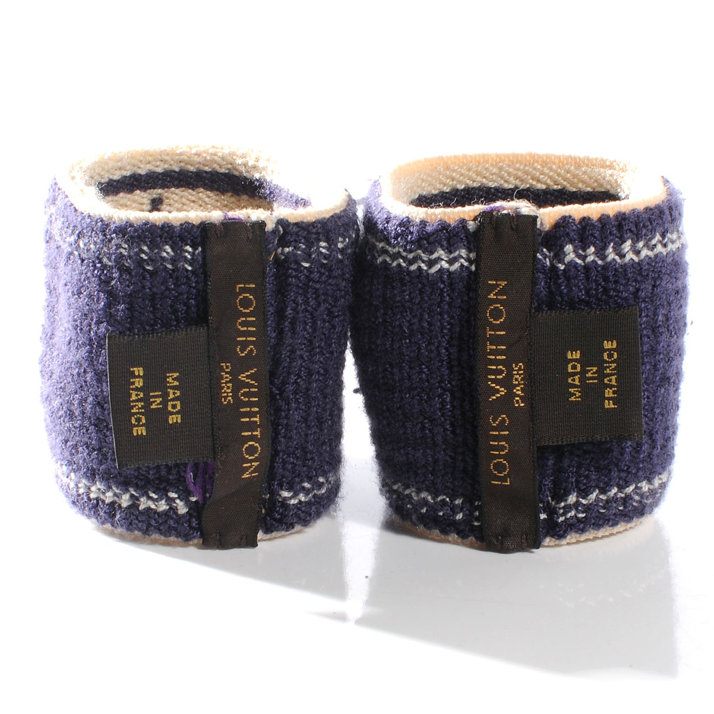 Cotton Damier Azur Gym Wrist Bands