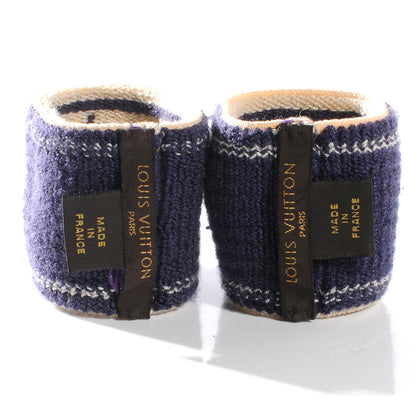 Louis Vuitton Cotton Damier Azur Gym Wrist Bands 6 of 6