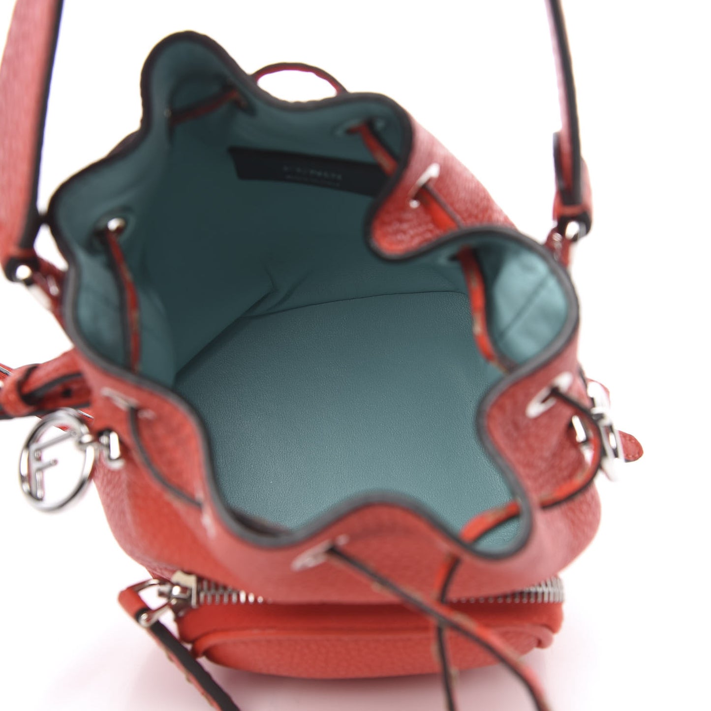 Cuoio Romano F is Fendi Mini Mon Tresor Pocket Bucket Bag Papavero
