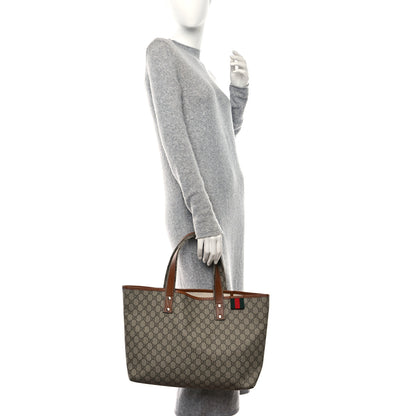 Gucci GG Plus Monogram Medium Signature Web Loop Tote Light Brown 2 of 11