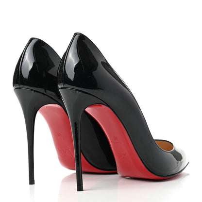 Christian Louboutin Patent Pigalle Follies 100 Pumps 40 Black 4 of 8