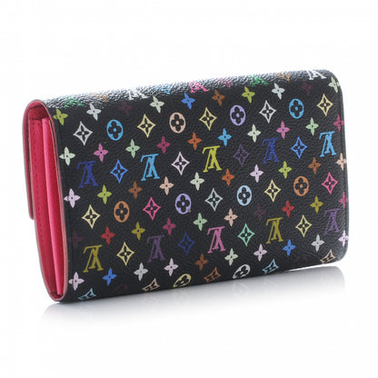 Louis Vuitton Monogram Multicolor Sarah Wallet Black 3 of 8