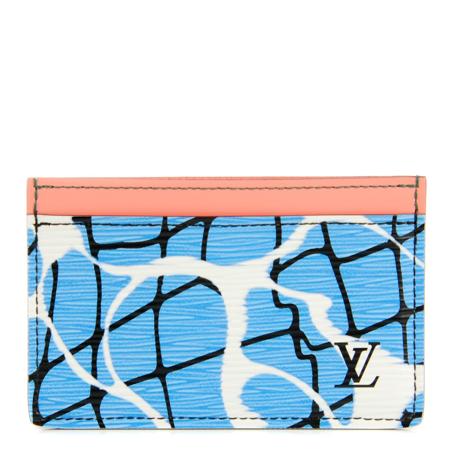 Louis Vuitton Epi Card Holder Aqua 1 of 6