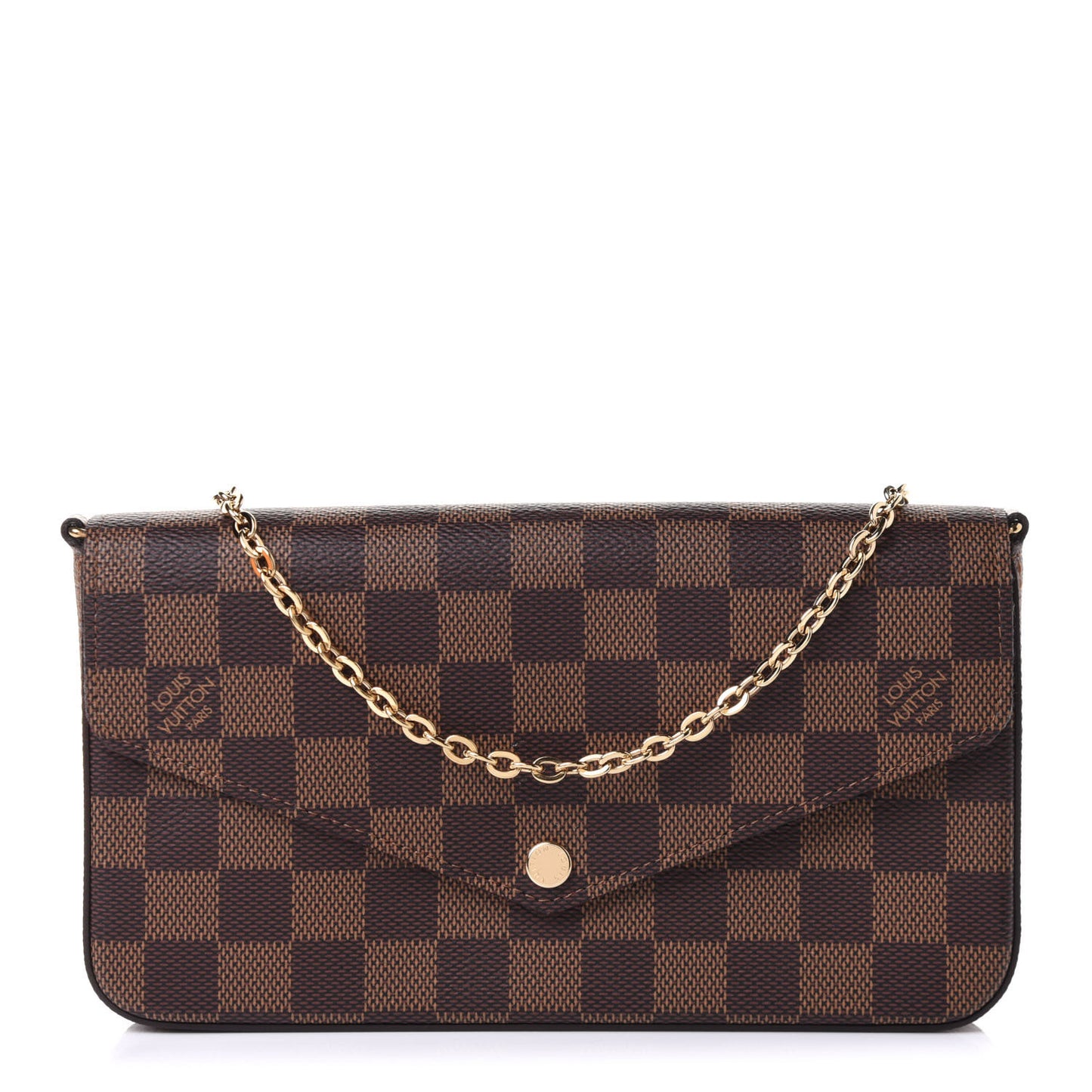 Damier Ebene Pochette Felicie Chain Wallet