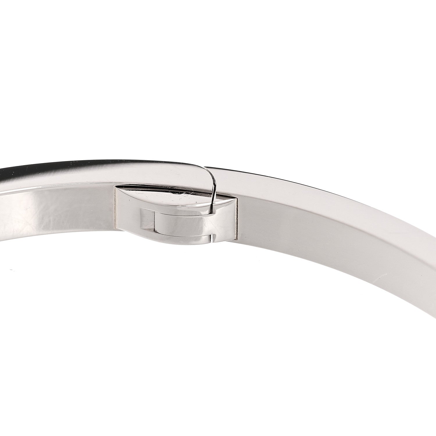 Cartier 18K White Gold Small LOVE Bracelet 18 7 of 9
