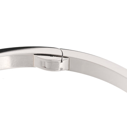 Cartier 18K White Gold Small LOVE Bracelet 18 7 of 9