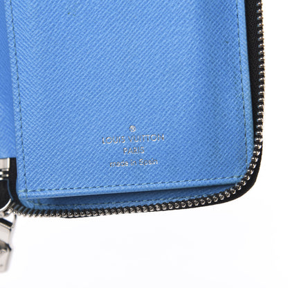 Louis Vuitton Taigarama Vertical Zippy Wallet Blue Lagoon 5 of 5