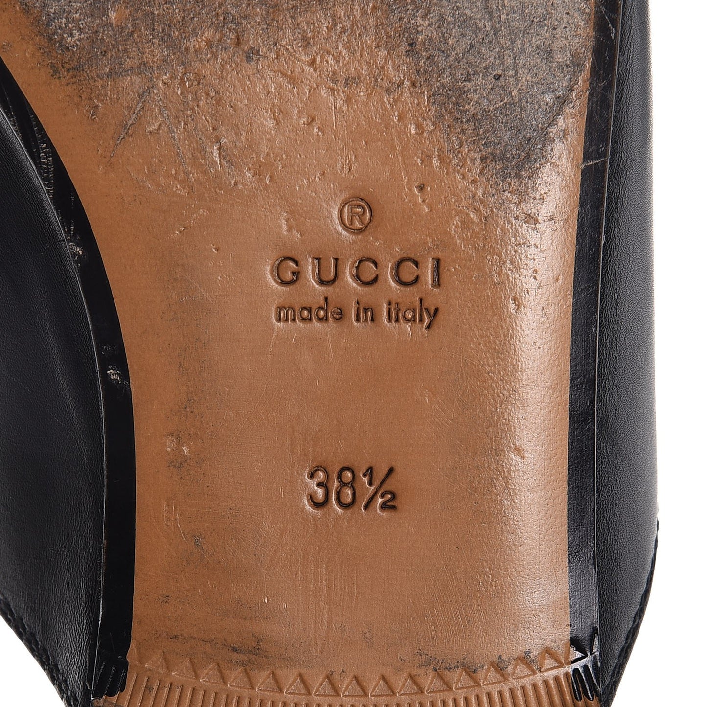 Calfskin Womens Princetown Slippers 38.5 Black