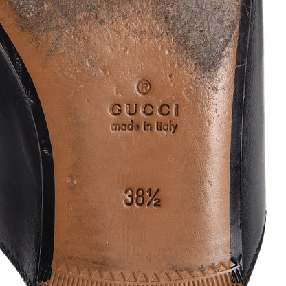 Gucci Calfskin Womens Princetown Slippers 38.5 Black 9 of 16