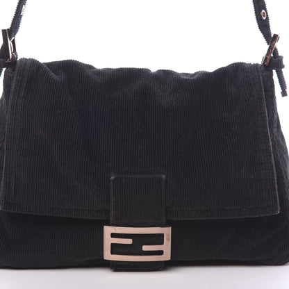 Fendi Corduroy Mama Baguette Black 9 of 12