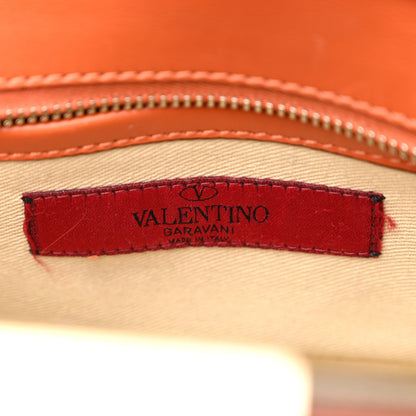 Valentino Garavani Vitello MIni Rockstud Double Handle Tote Orange 6 of 11
