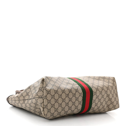 Gucci GG Supreme Monogram Medium Ophidia Shopping Tote Brown 4 of 11