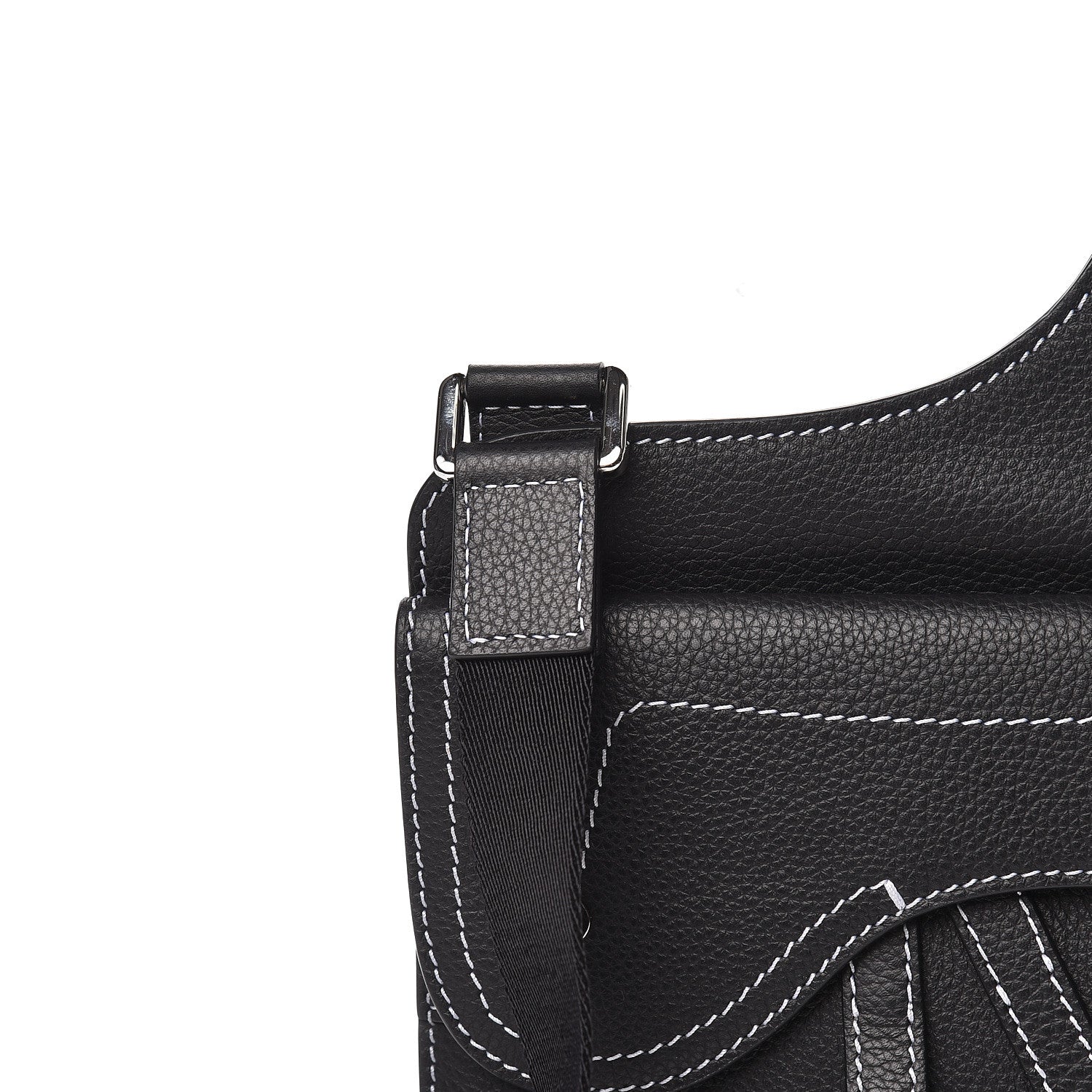 Christian Dior Calfskin Mens Messenger Bag Black 10 of 11