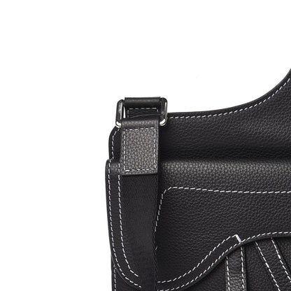 Christian Dior Calfskin Mens Messenger Bag Black 10 of 11