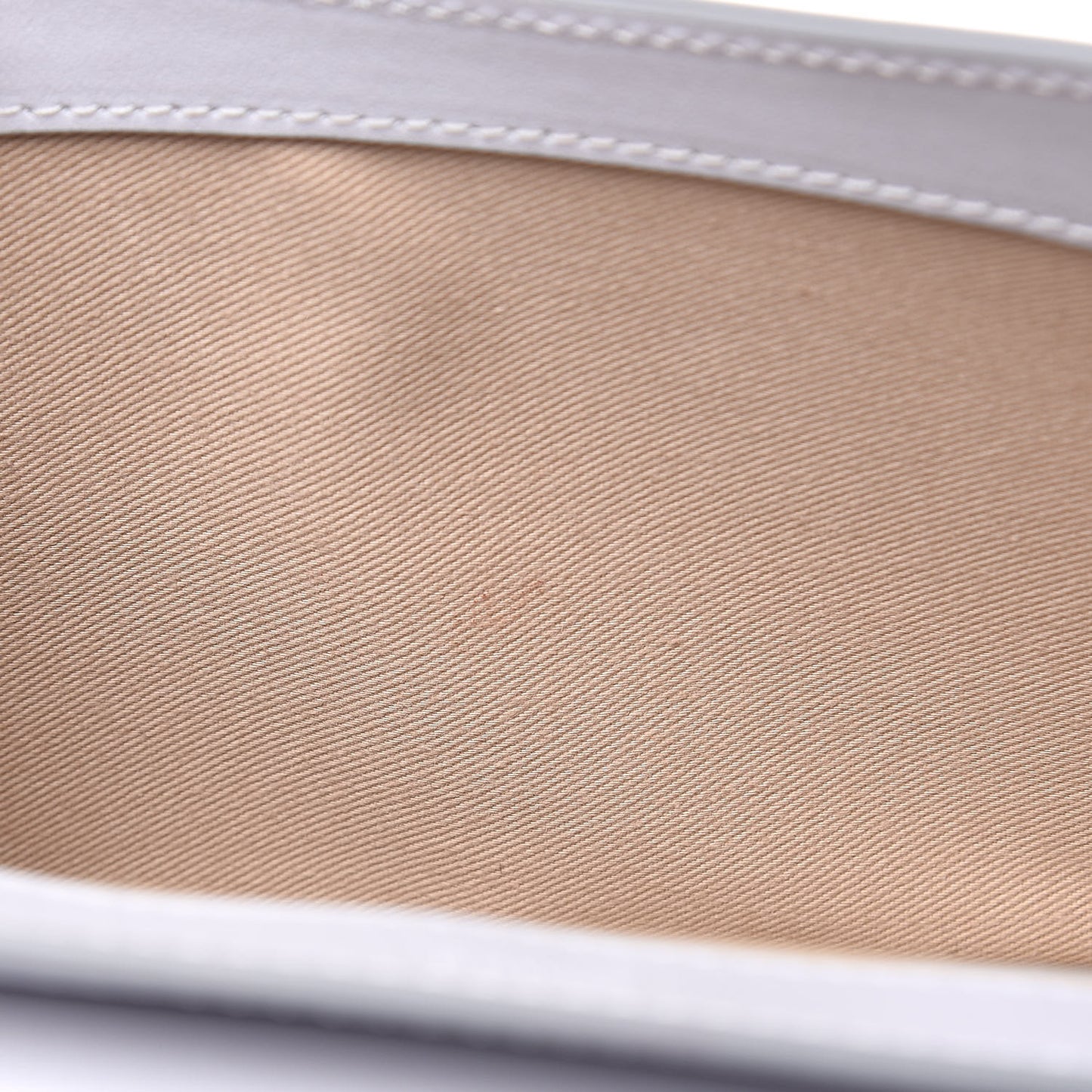 Calfskin Suede C Clutch With Chain Light Cloud