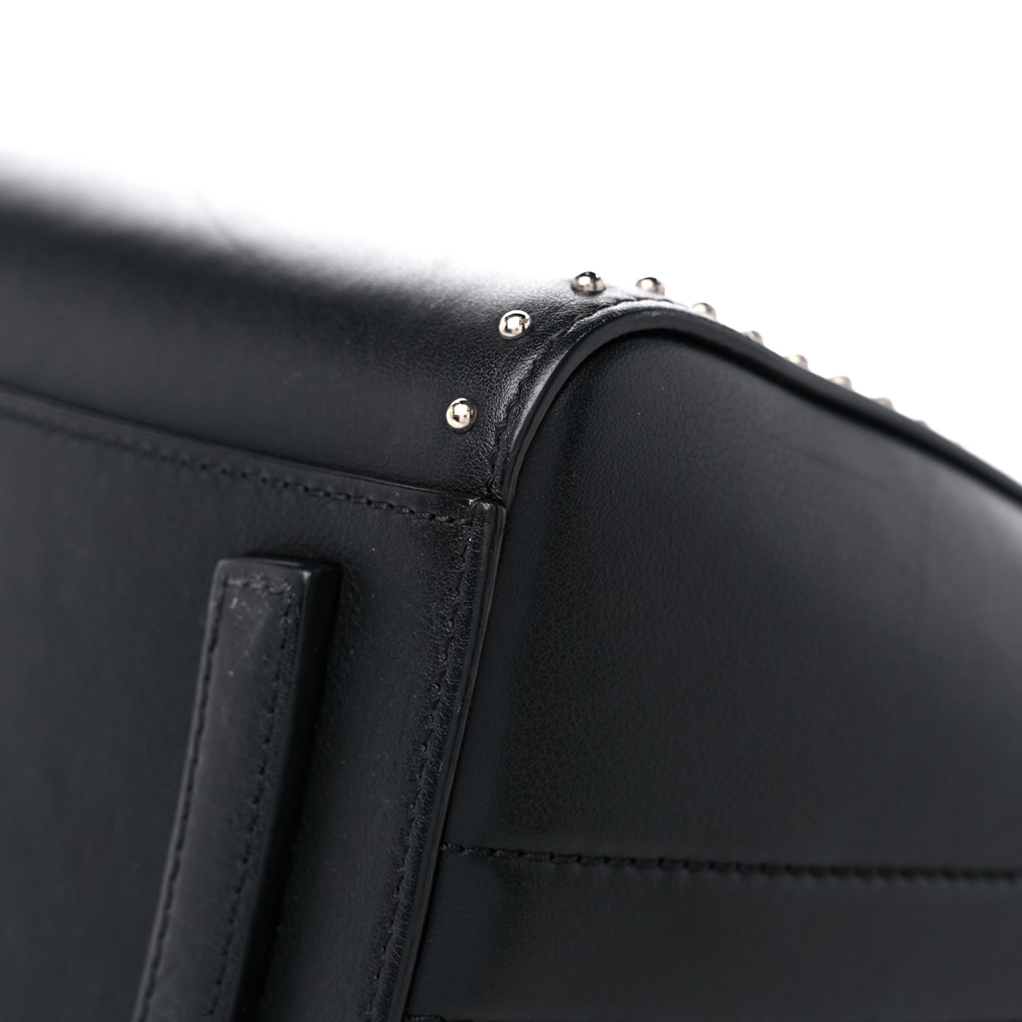 Smooth Calfskin Small Studded Antigona Black